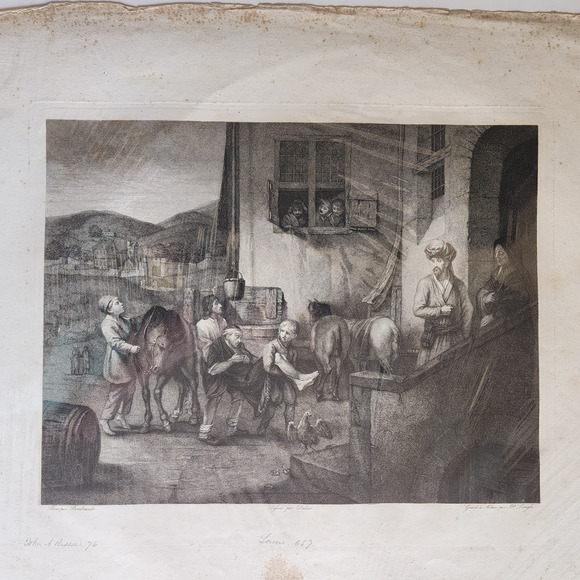 Etching The Good Samaritan Giuseppe Longhi 22